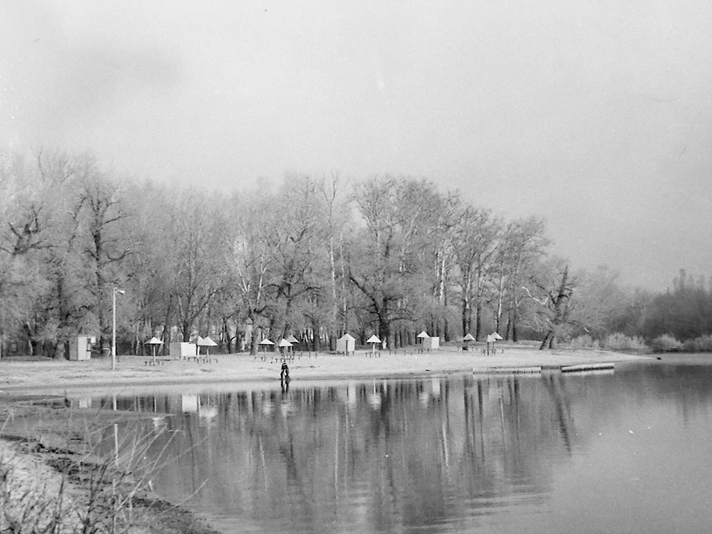 Фотографии Новомосковска, Новомосковский городской пляж, 1986 год