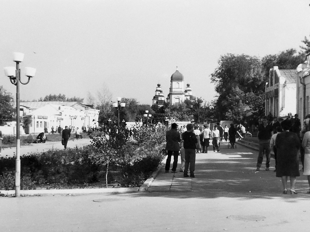 Фотографии Новомосковска, В направлении пл. Победы, 1989 год