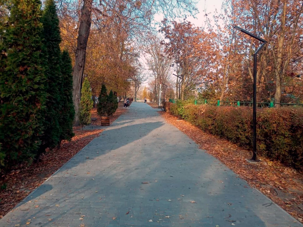 Фотографии Новомосковска, Новомосковский городской парк зимой, сейчас