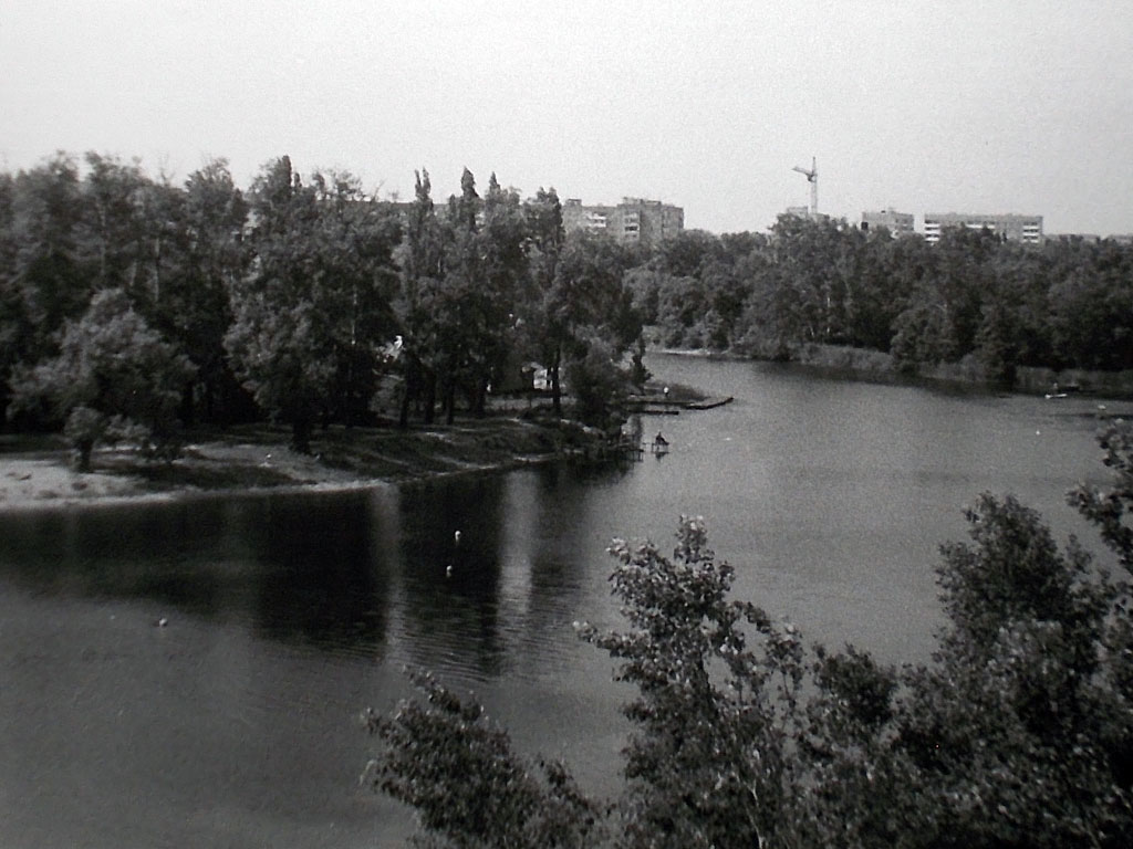 Фотографии Новомосковска, Самара вид с моста, 1992 год