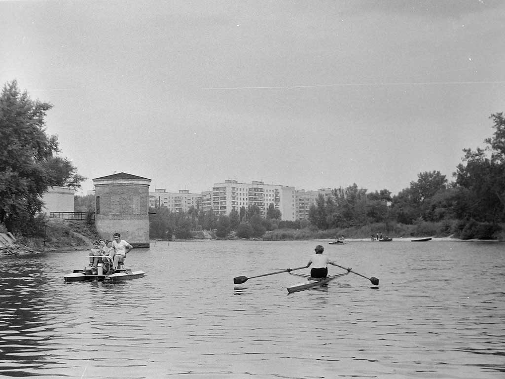 Фотографии Новомосковска, Река Самара, 1988 год