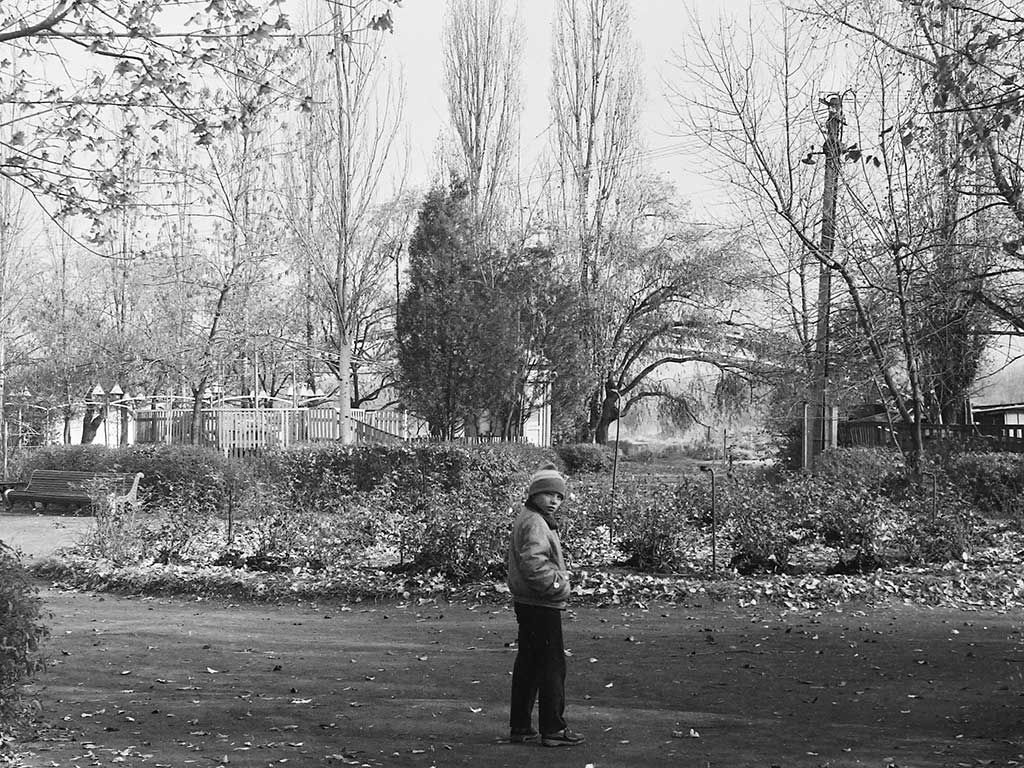 Фотографии Новомосковска, Городской парк осенью, 1988 год