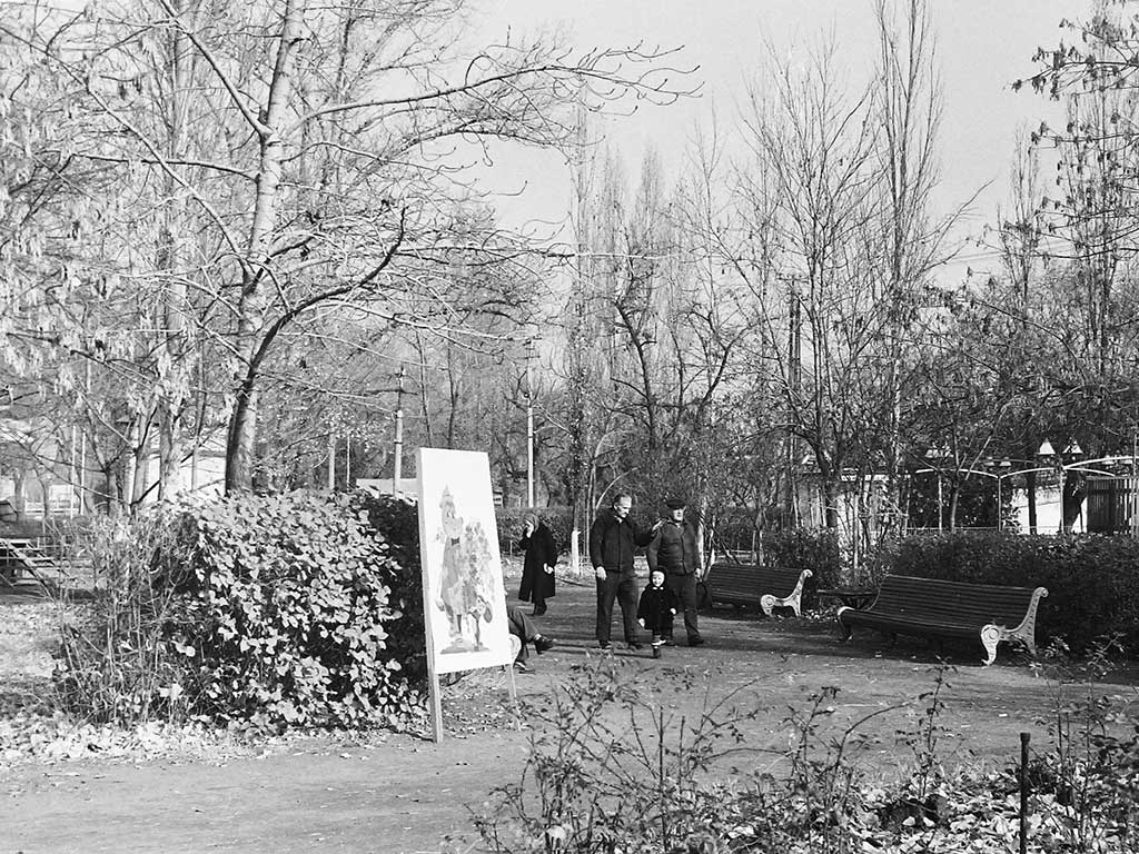 Фотографии Новомосковска, Городской парк осенью, 1988 год