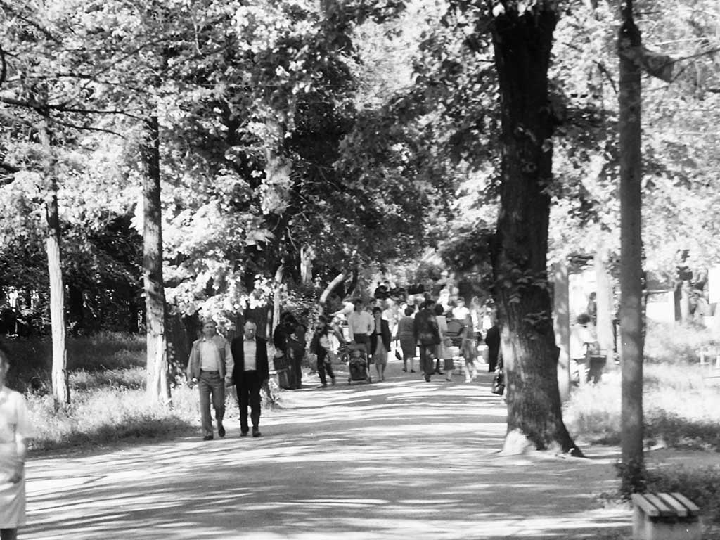 Фотографии Новомосковска, Прогулка парком, 1989 год