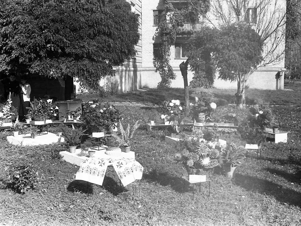 Фотографии Новомосковска, Площадь Ленина, праздник цветов, 1990 год